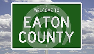 Road sign for Eaton County