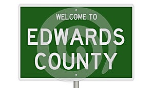 Road sign for Edwards County