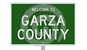 Road sign for Garza County photo