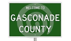 Road sign for Gasconade County