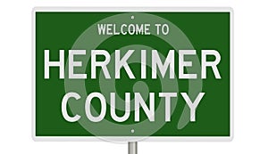 Road sign for Herkimer County