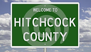 Road sign for Hitchcock County