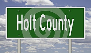 Road sign for Holt County
