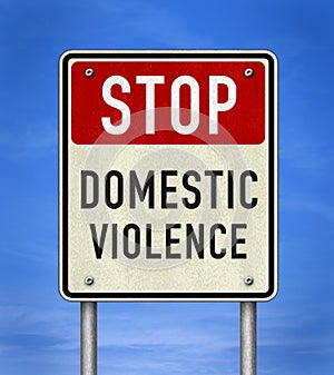 Road sign information - Stop Domestic Violence