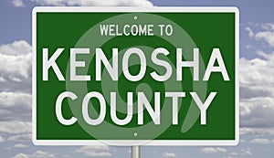 Road sign for Kenosha County