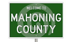 Road sign for Mahoning County