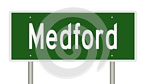 Road sign for Medford