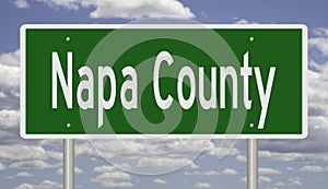 Road sign for Napa County