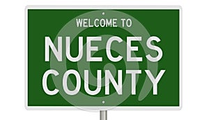 Road sign for Nueces County photo