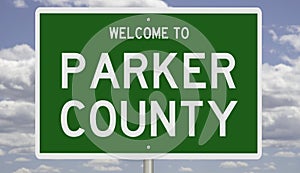 Road sign for Parker County