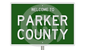 Road sign for Parker County