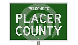 Road sign for Placer County photo