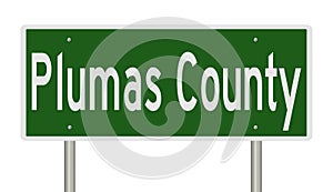 Road sign for Plumas County photo