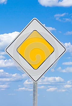 Road sign - priority