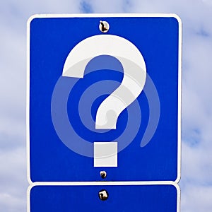 Road Sign: Question Mark