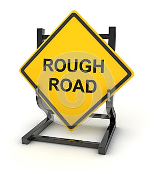 Road sign - rough road