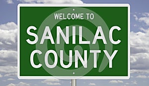Road sign for Sanilac County