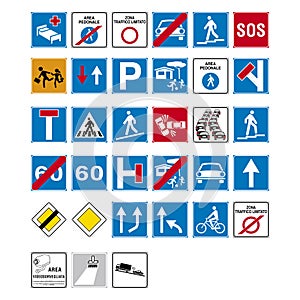 Road sign set