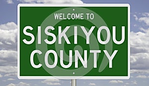 Road sign for Siskiyou County