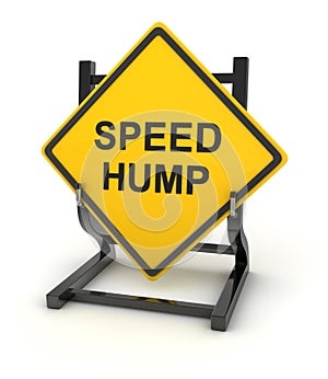 Road sign - speed hump