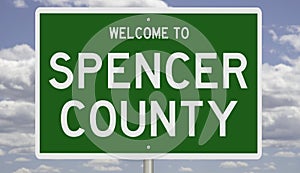 Road sign for Spencer County photo