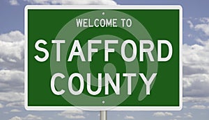 Road sign for Stafford County