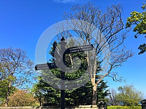 Road Sign in Stirling, Scotland