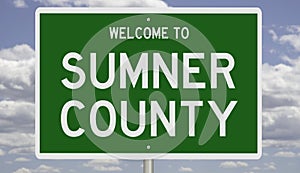 Road sign for Sumner County