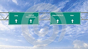 Road sign to CRM