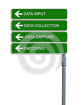 Road sign to data input