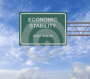 Road Sign to Economic Stability