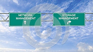 Road Sign to network management and storage management