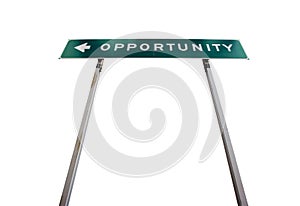 Road sign to Opportunity