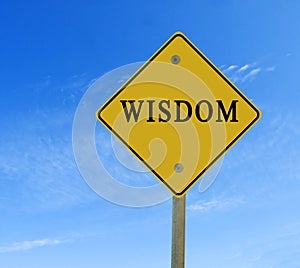 Road sign to Wisdom