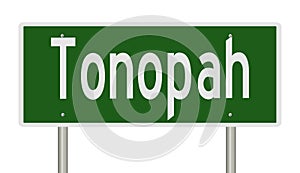 Road sign for Tonopah Nevada