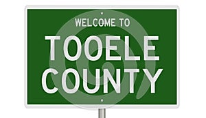 Road sign for Tooele County