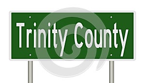Road sign for Trinity County photo