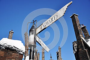 Road Sign in Wizarding World of Harry Potter