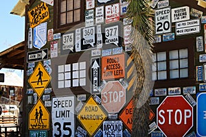 Road Signs in Goldfield, Nevada