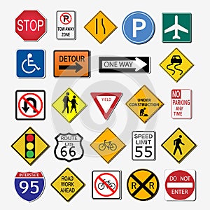 Road Signs Illustration