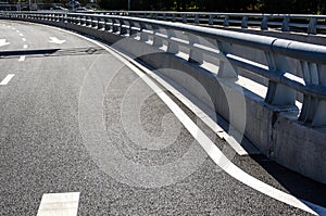 Road signs on overpasses