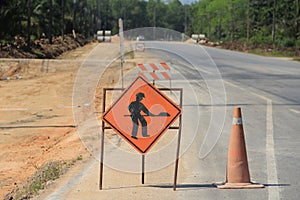 Road signs warning