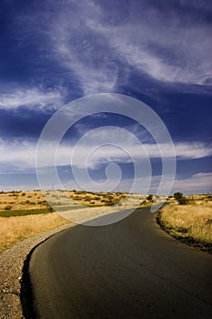 Road and sky