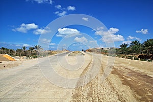 The road in Socotra island, Indian ocean, Yemen