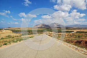 The road on Socotra island, Yemen