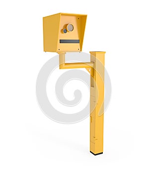 Road Speed Camera isolated on white