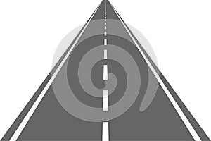 Road street with asphalt,highway. Speedway for transport. Isolated.Vector illustration.