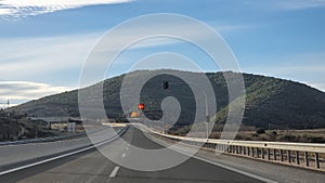 road street highway greece trikala lamia cities highway