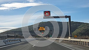 road street highway greece trikala lamia cities highway