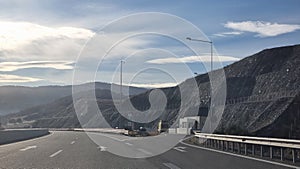 road street highway greece trikala lamia cities highway